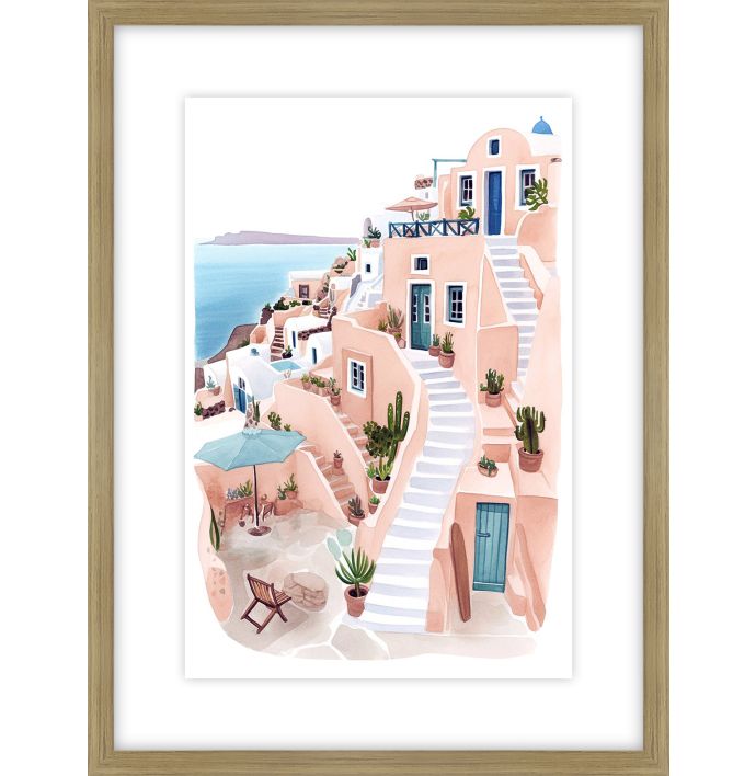 Poster in frame mediteraans