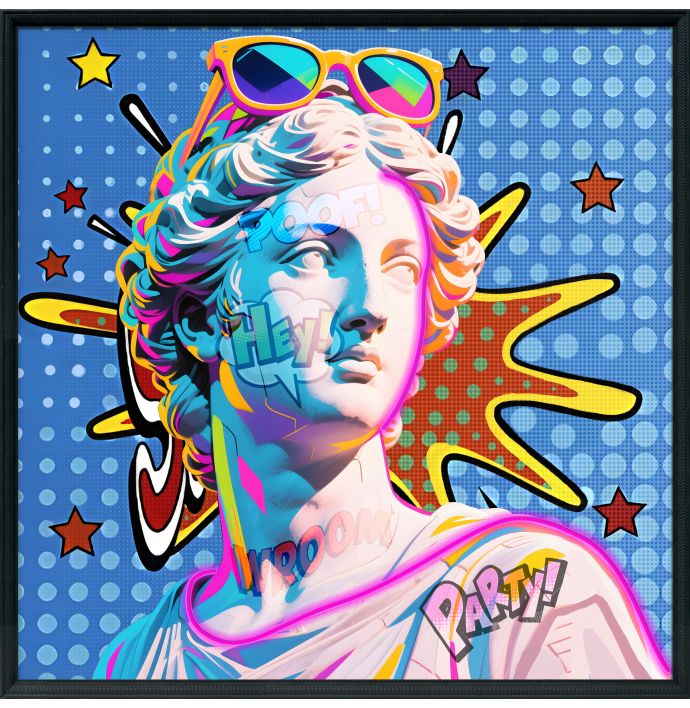 Schilderij met LED Roman goddess