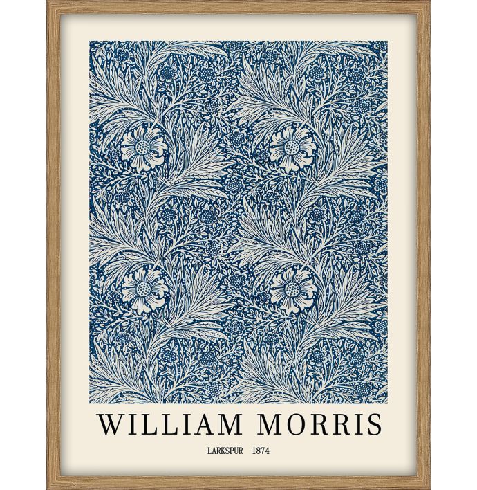 Schilderij met frame William Morris