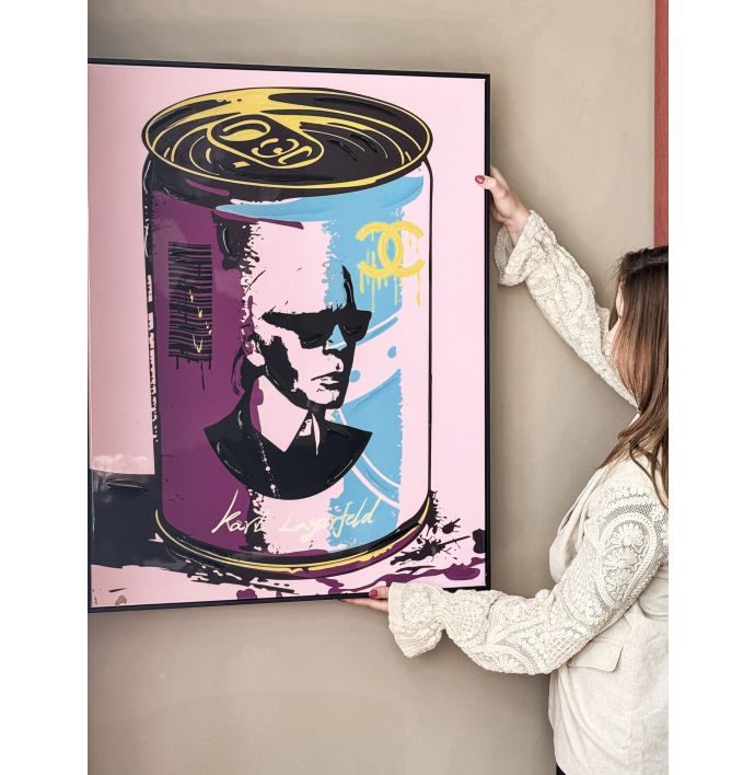 Schilderij high gloss Karl Lagerfeld