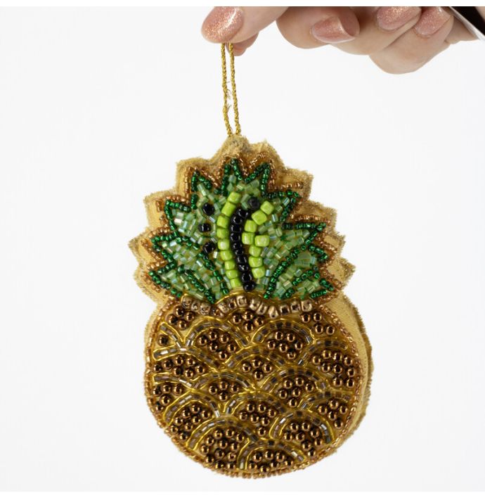 Hanger met kralen Ananas