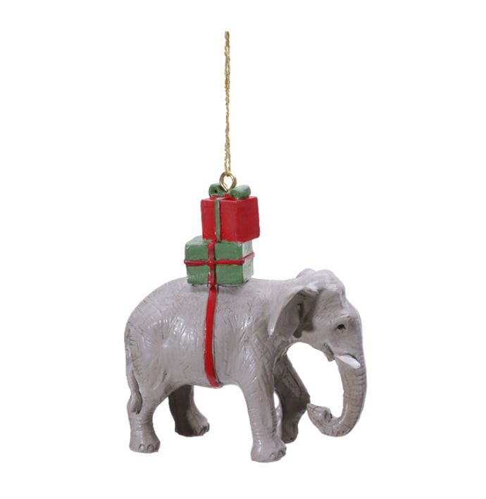 Hanger olifant met cadeau