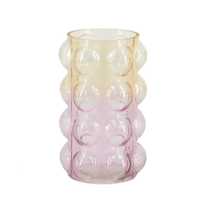 Glazen waxineglas two-toned