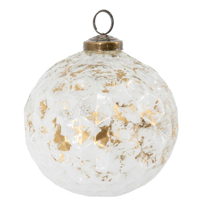 Kerstbal gold white