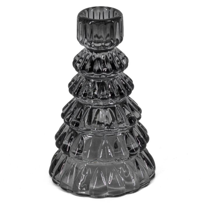 Glazen kaarsenstandaard kerstboom