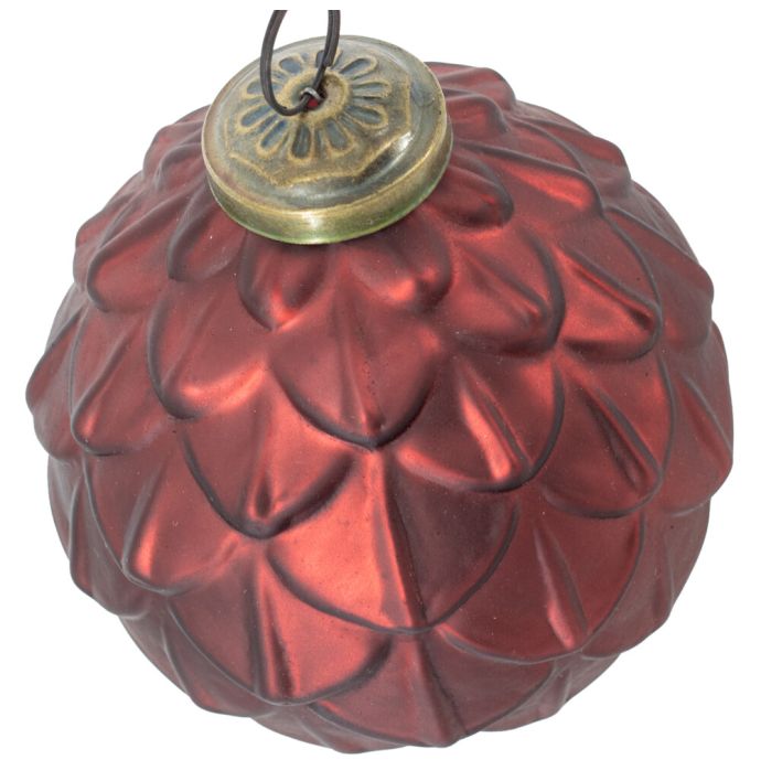 Kerstbal burgundy