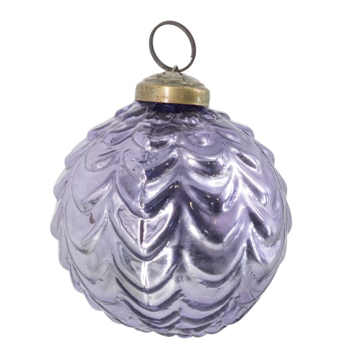 Kerstbal aubergine