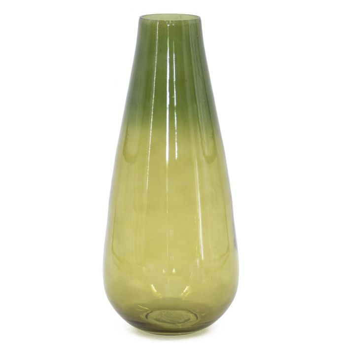 Glazen vaas olive
