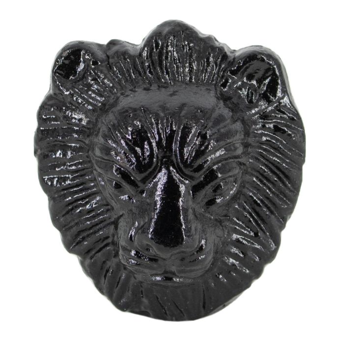 Knopje leeuw zwart