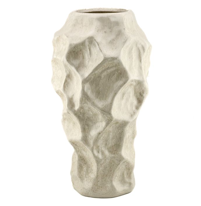 Aardewerk vaas Unique beige
