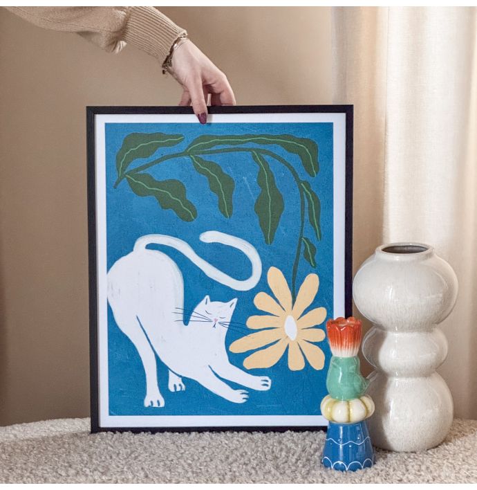 Kaarsenstandaard vogel met tulp
