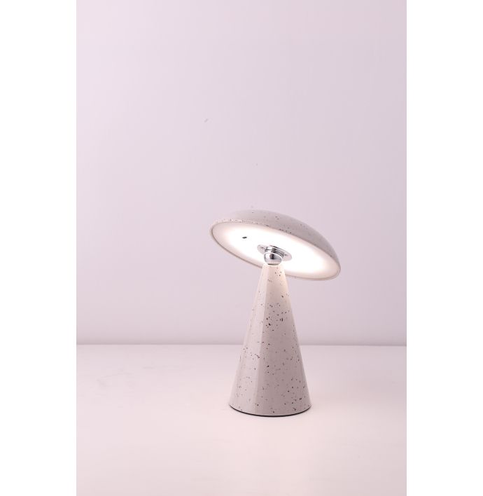Bureaulamp Mushie LED op accu white dots