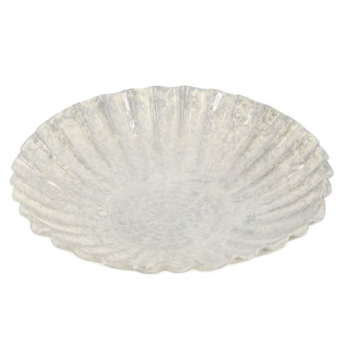 Metalen schaaltje wheel white