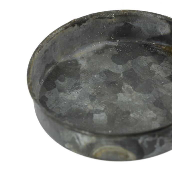 Metalen schaaltje grijs