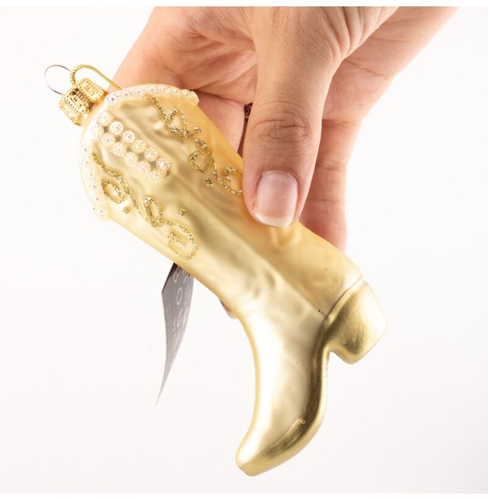 Kerstbal Cowboy boots