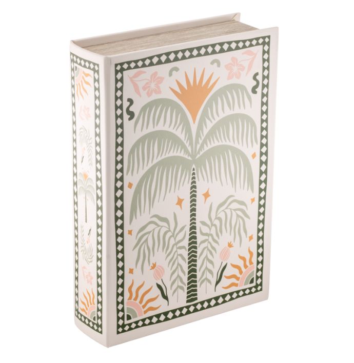 Opbergboek koffietafel palm 30x21cm wb