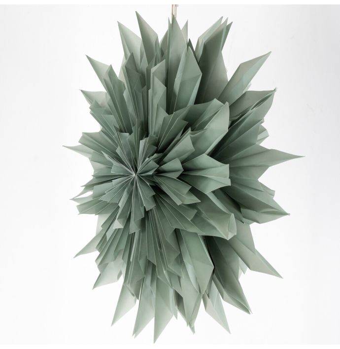Kerstster sun 80cm turquoise met pendel