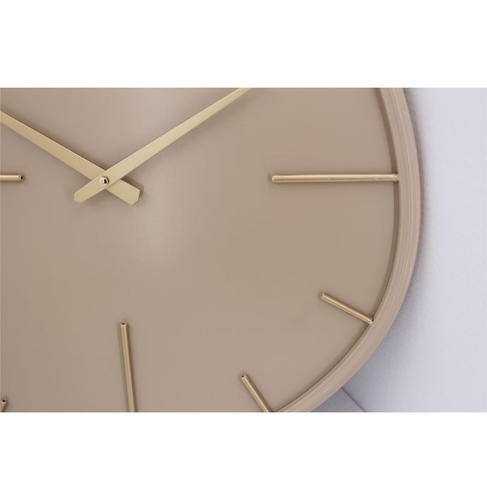 Wandklok Elio organisch beige