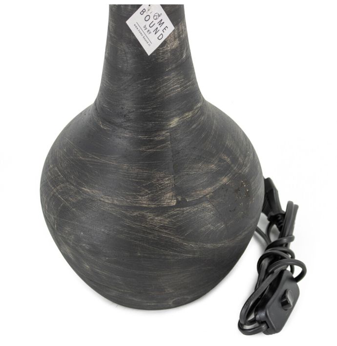 Lampenvoet hout zwart