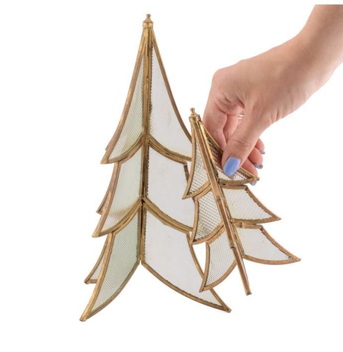 Glazen kerstboom staand
