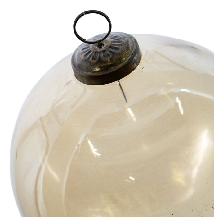 Kerstbal glas goud glans