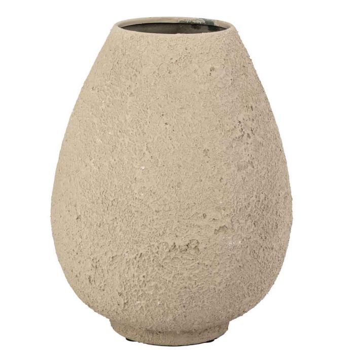 Metalen vaas sand stone