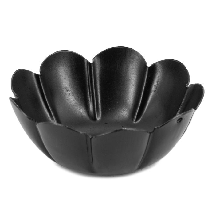Metalen bakje lotus zwart