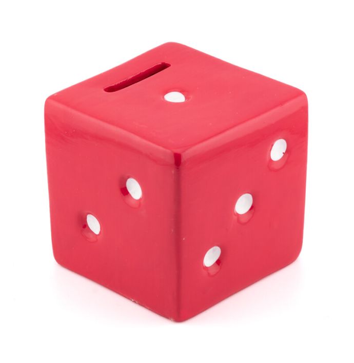 Spaarpot dobbelsteen