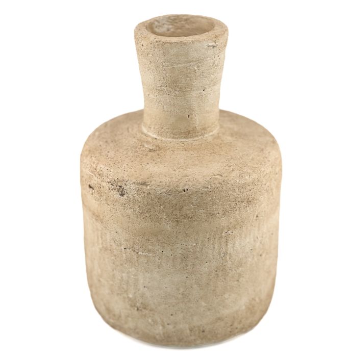 Aardewerk vaas beige  wb