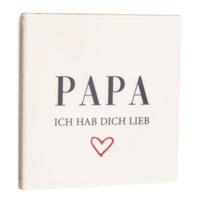 Fliese “Papa, hab dich lieb”