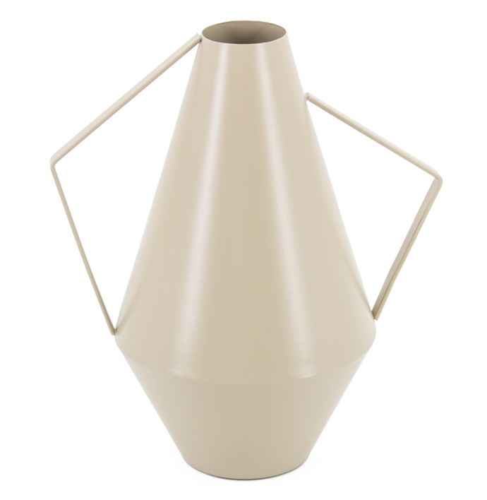 Metalen vaas sand