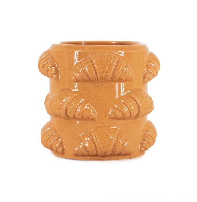 Aardewerk bloempot Croissants S