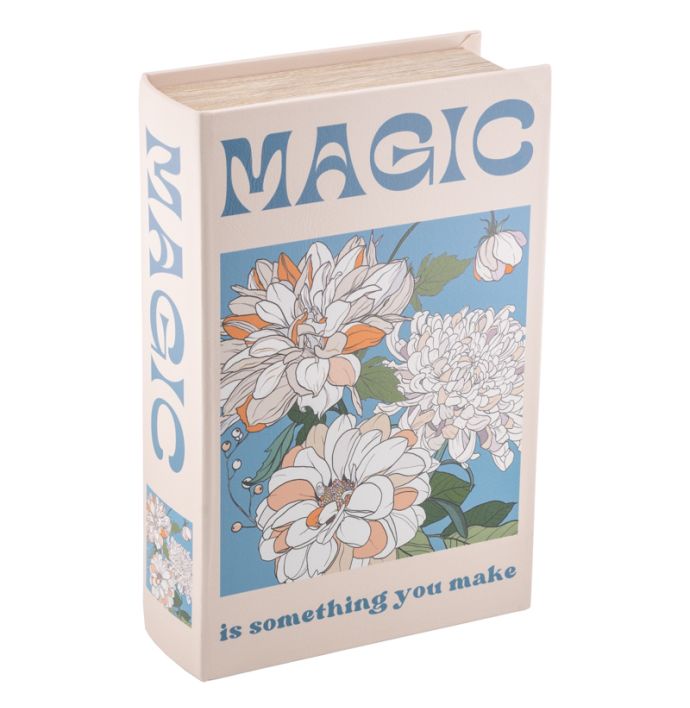 Opbergboek koffietafel flowers 27x18cm