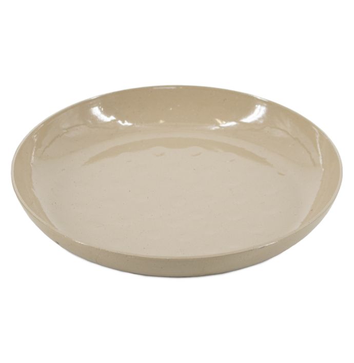 Tray hammered beige