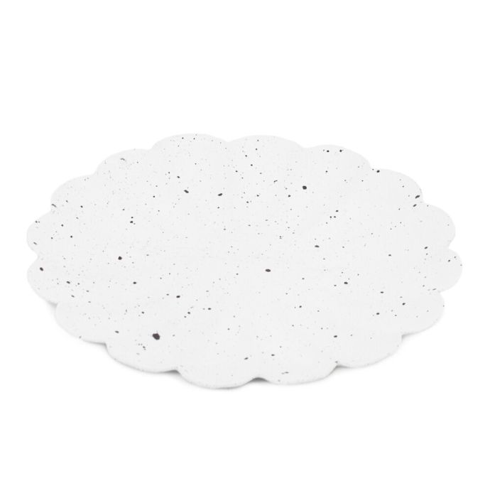 Metalen schaaltje white dots