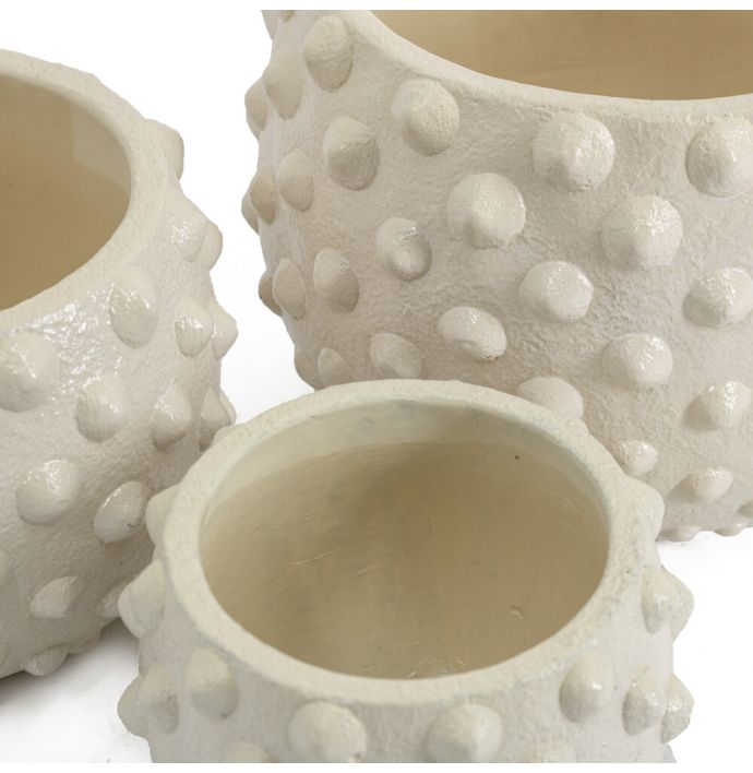Aardewerk vaas dots M