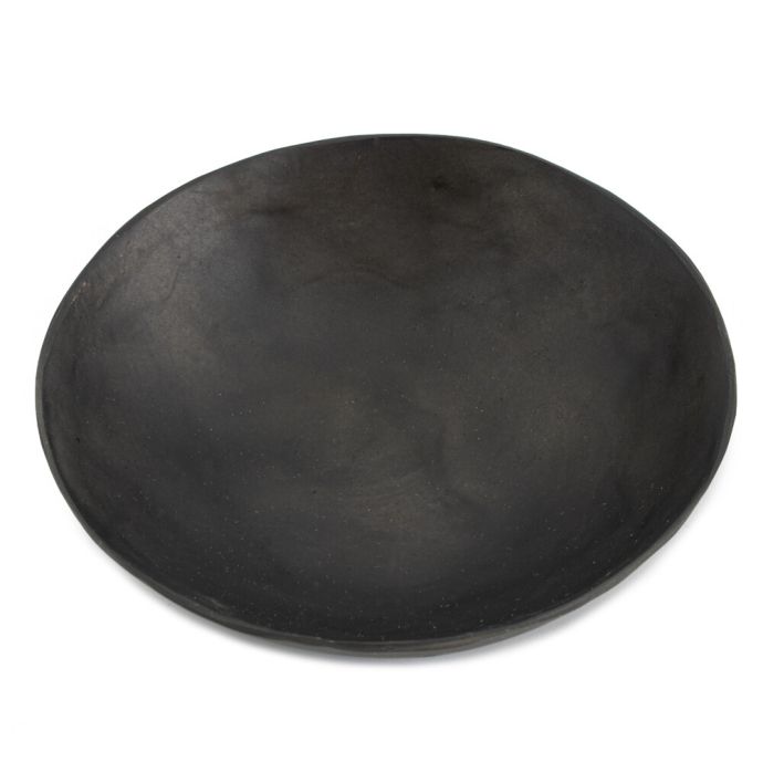 Schaaltje schelp rond zwart