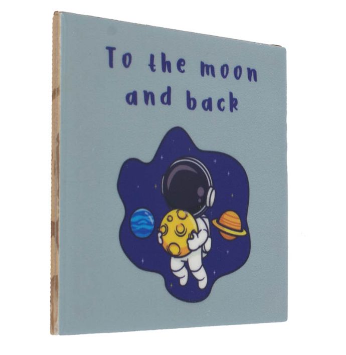 Tegeltje To the moon and back