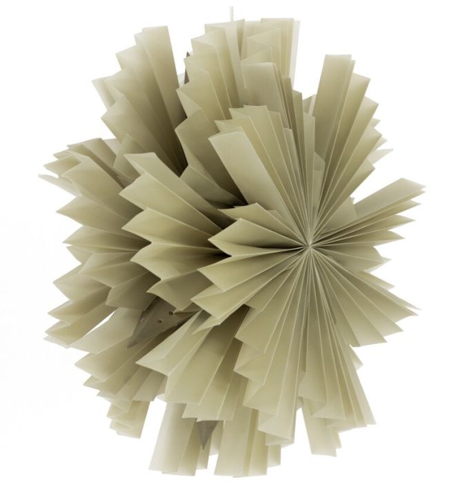 Papieren kerstster groen 40cm met pendel