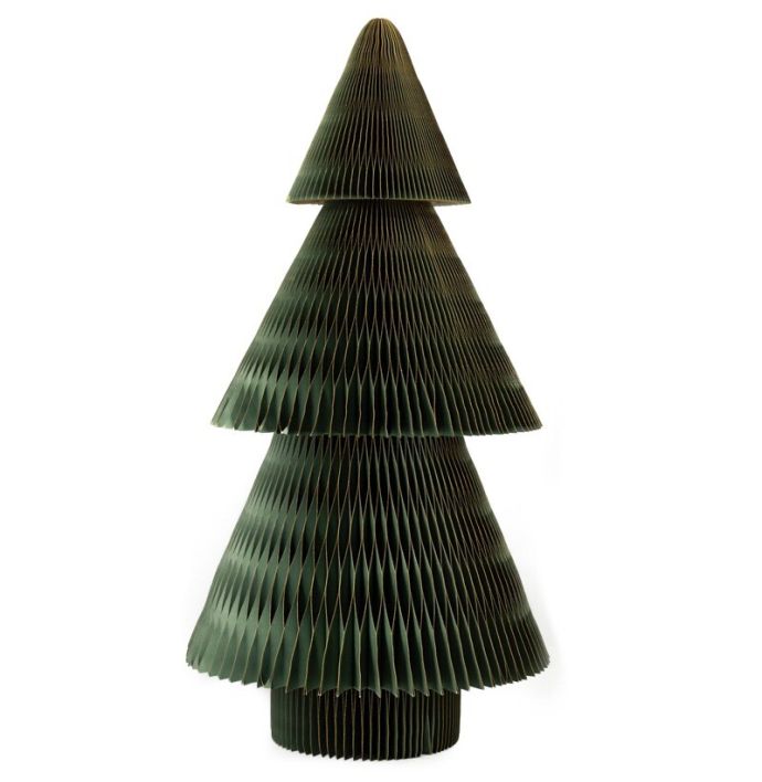 Papieren kerstboom jumbo 150cm groen