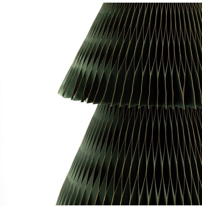 Papieren kerstboom jumbo 150cm groen