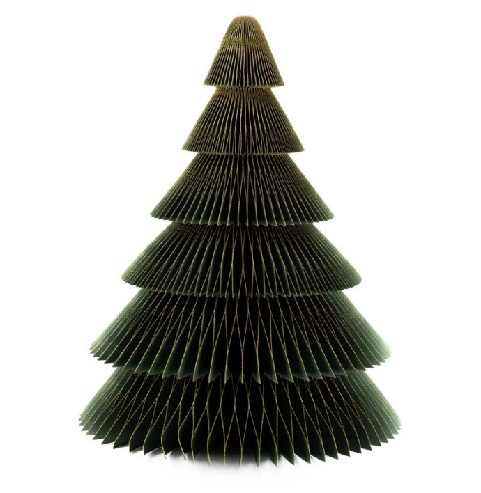 Papieren kerstboom groen 60cm