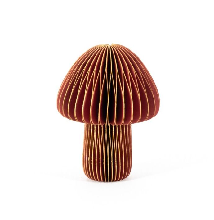 Papieren paddenstoel burgundy