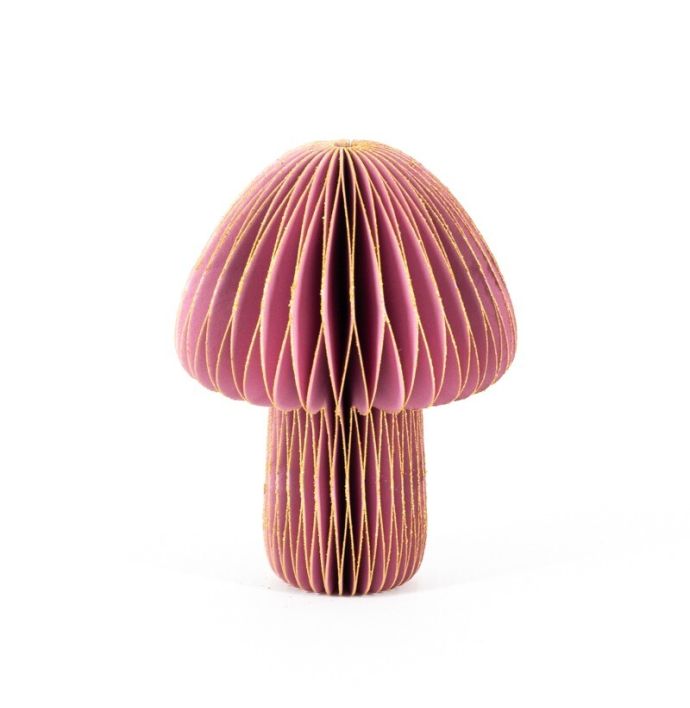 Papieren paddenstoel paars