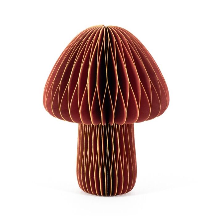 Papieren paddenstoel burgundy