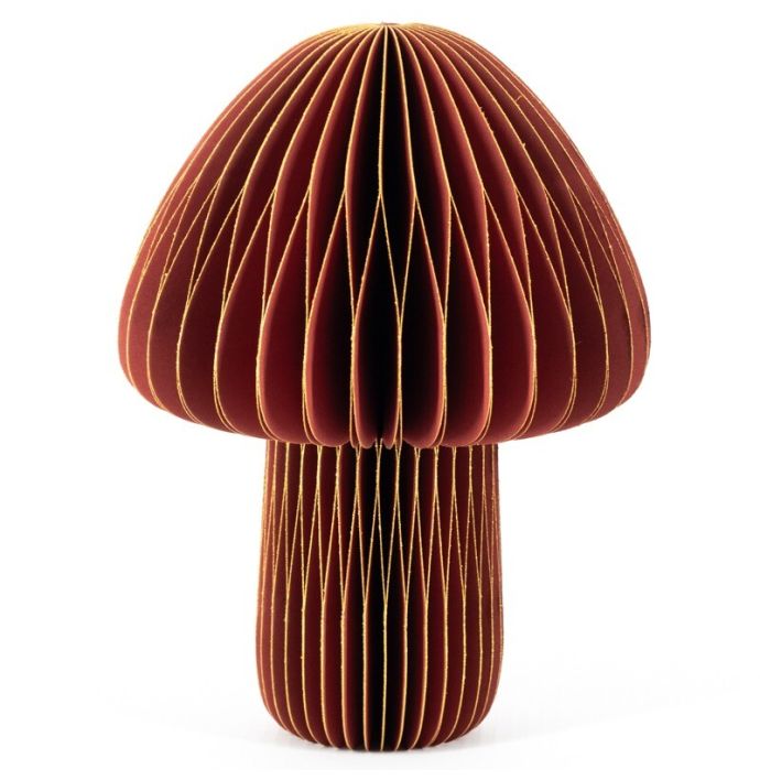 Papieren paddenstoel burgundy