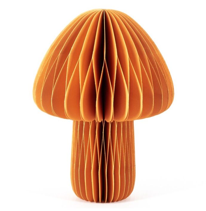 Papieren paddenstoel oranje