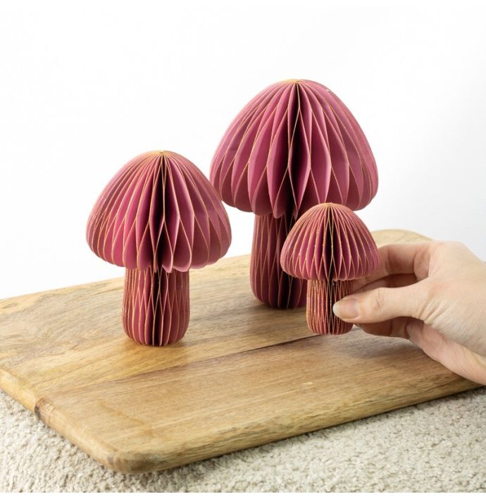 Papieren paddenstoel paars