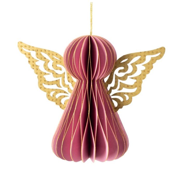 Papieren engeltje met vleugels