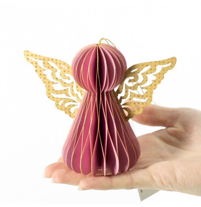 Papieren engeltje met vleugels